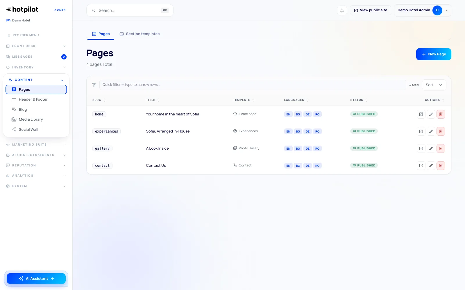 HotPilot Multilingual by Default