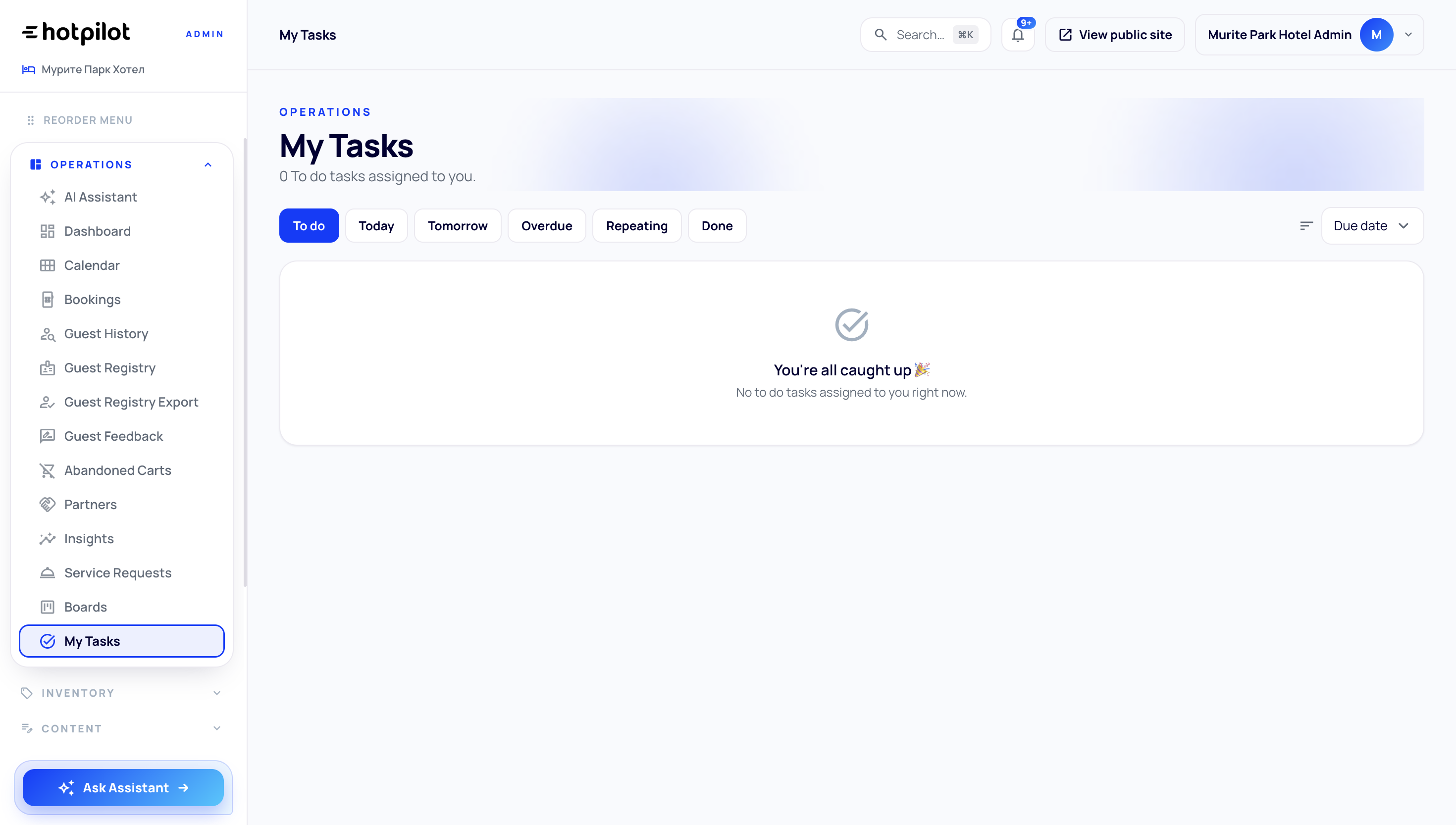 HotPilot Task Management Integration
