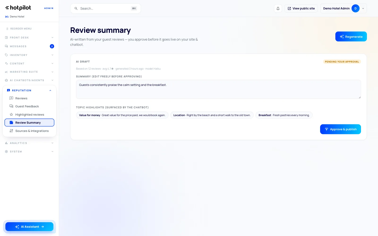 HotPilot AI Review Summaries