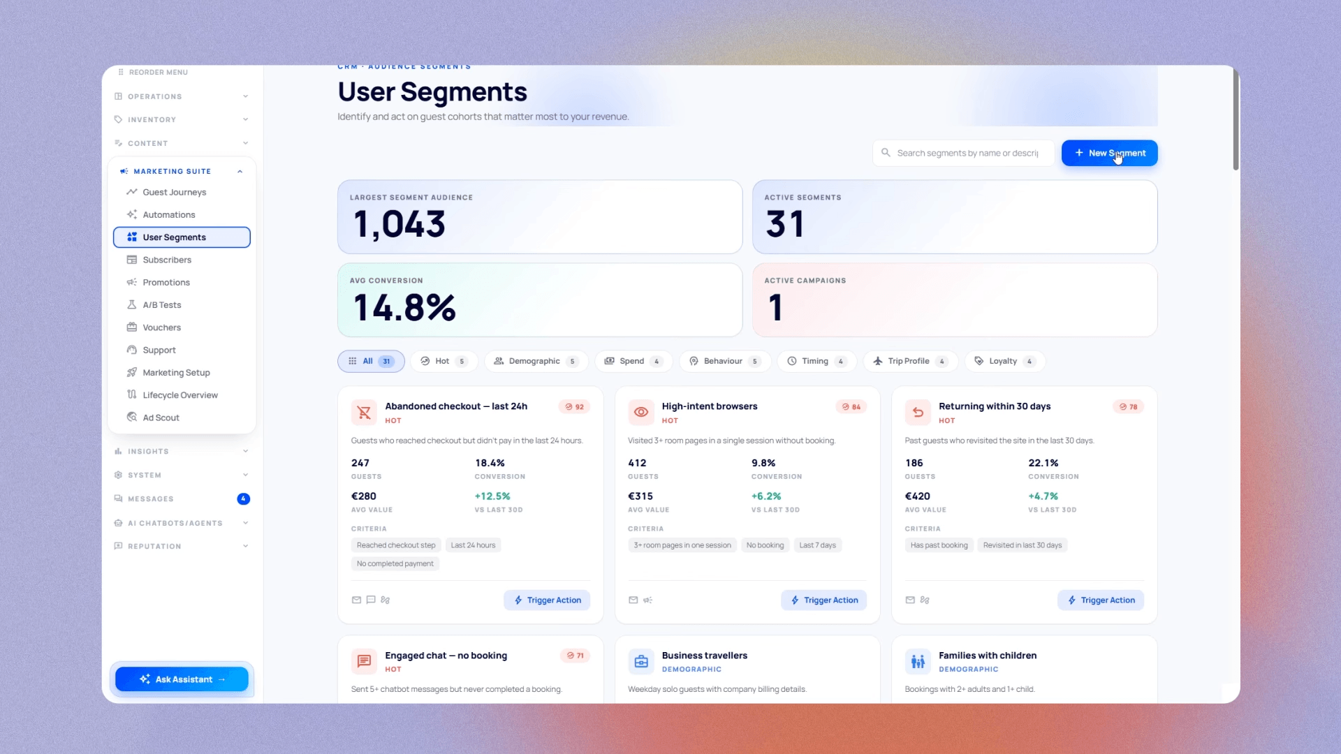 User Segmentations & Automations